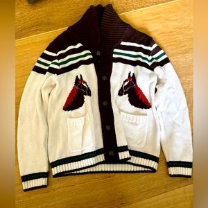 Janie and Jack boys horse sweater